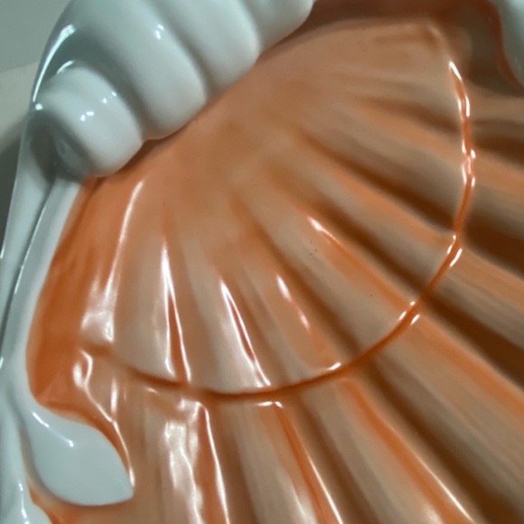 NWT 70’s vintage Mottahedeh shell dish NEVER USED In original Lord & Taylor box - Picture 7 of 16